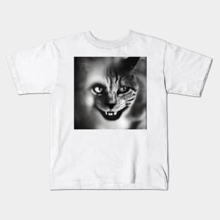 Creepy cat Kids T-Shirt